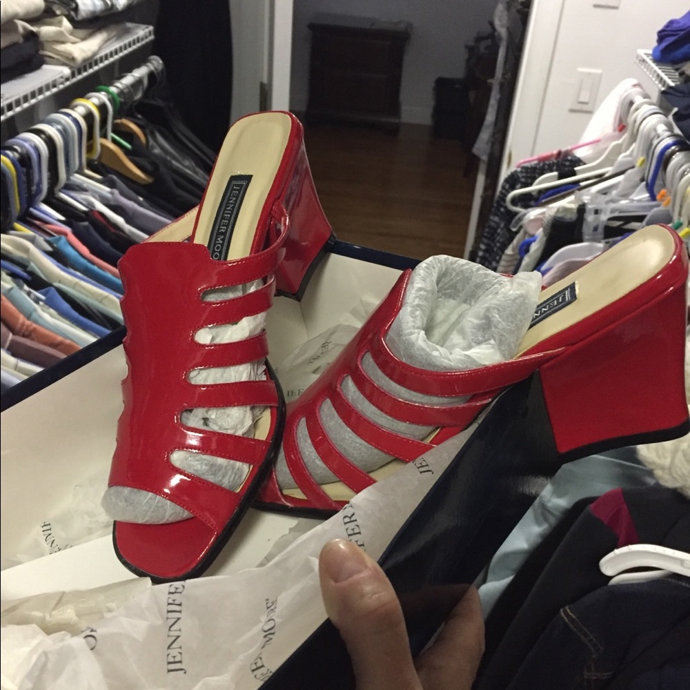Red sandals